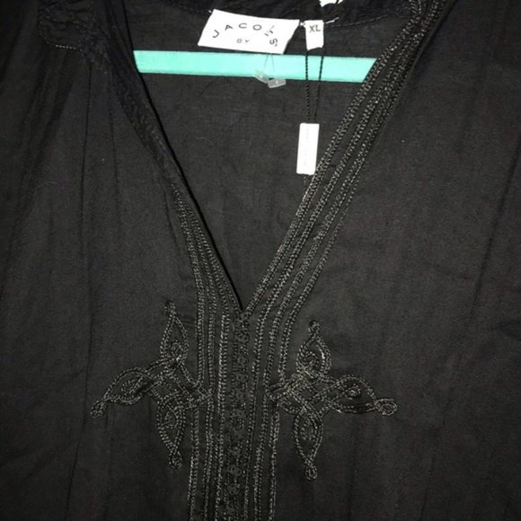 Marc Jacobs long black embroidered tunic NWT - Picture 4 of 4